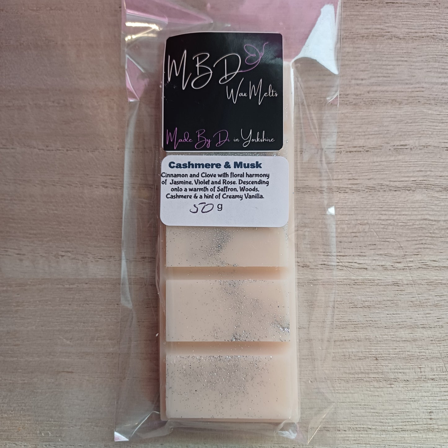 Cashmere & Musk Wax Melts 50g Snap Bar