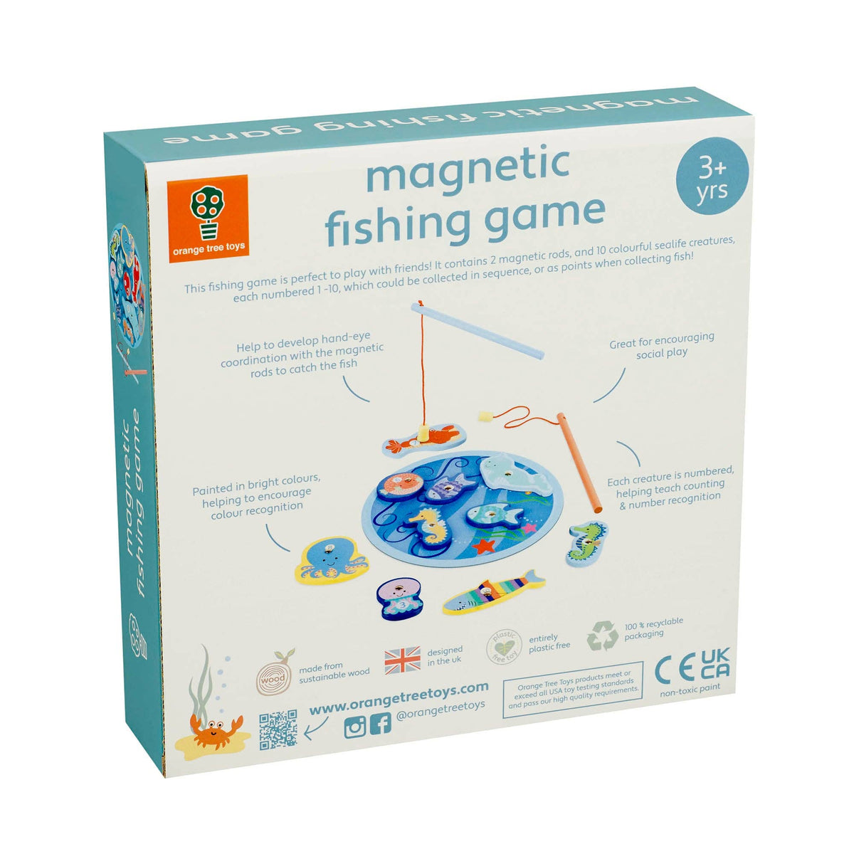 Magnetic Wooden Fishing Game