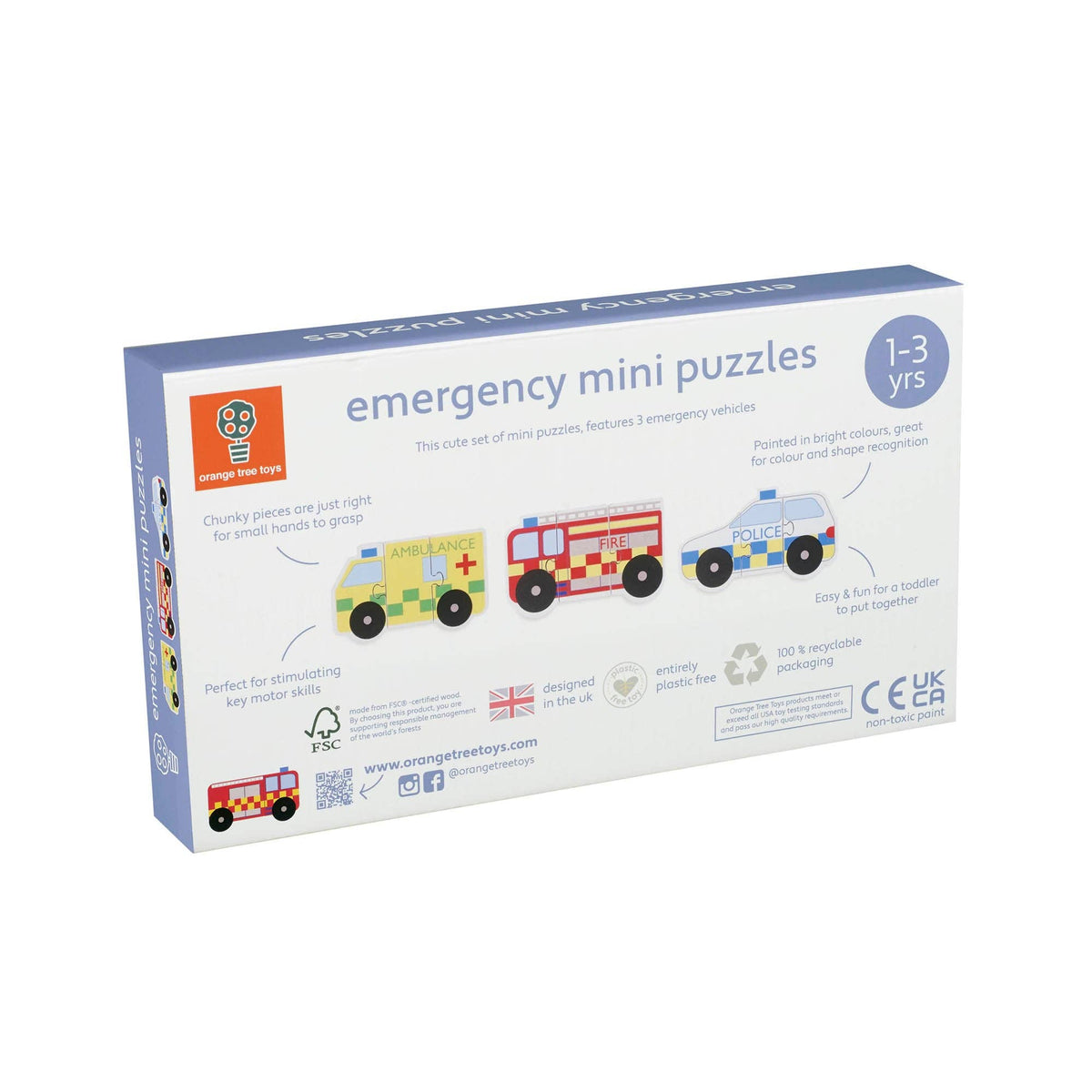 Emergency Services Wooden Mini Puzzles