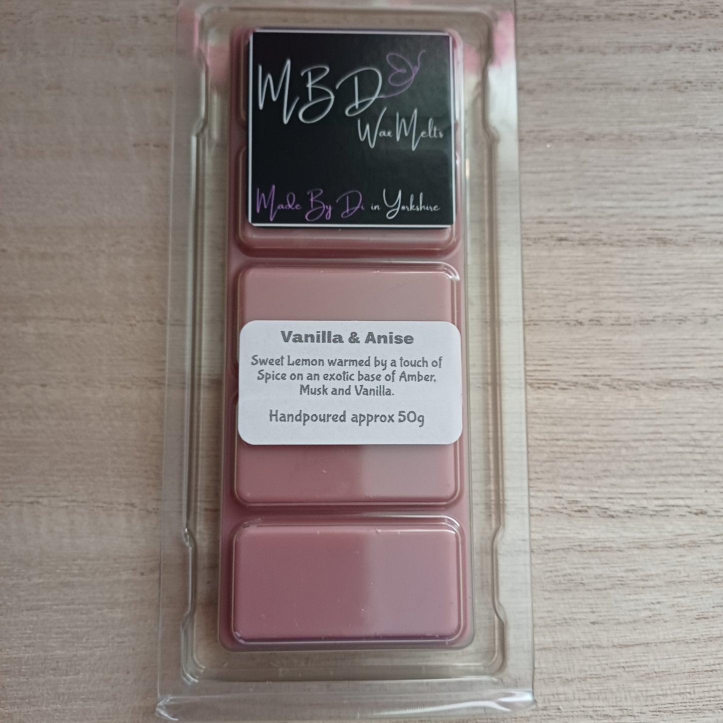 Vanilla & Anise Wax Melts 50g Snap Bar