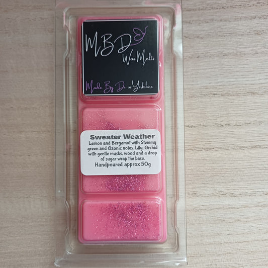 Sweater Weather Wax Melts 50g Snap Bar