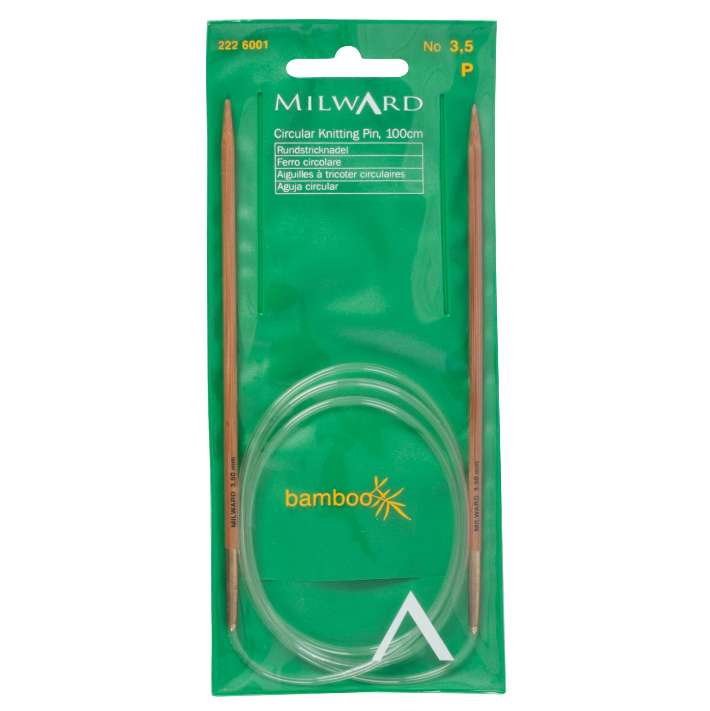 Milward 100cm Natural Bamboo Circular Knitting Needles