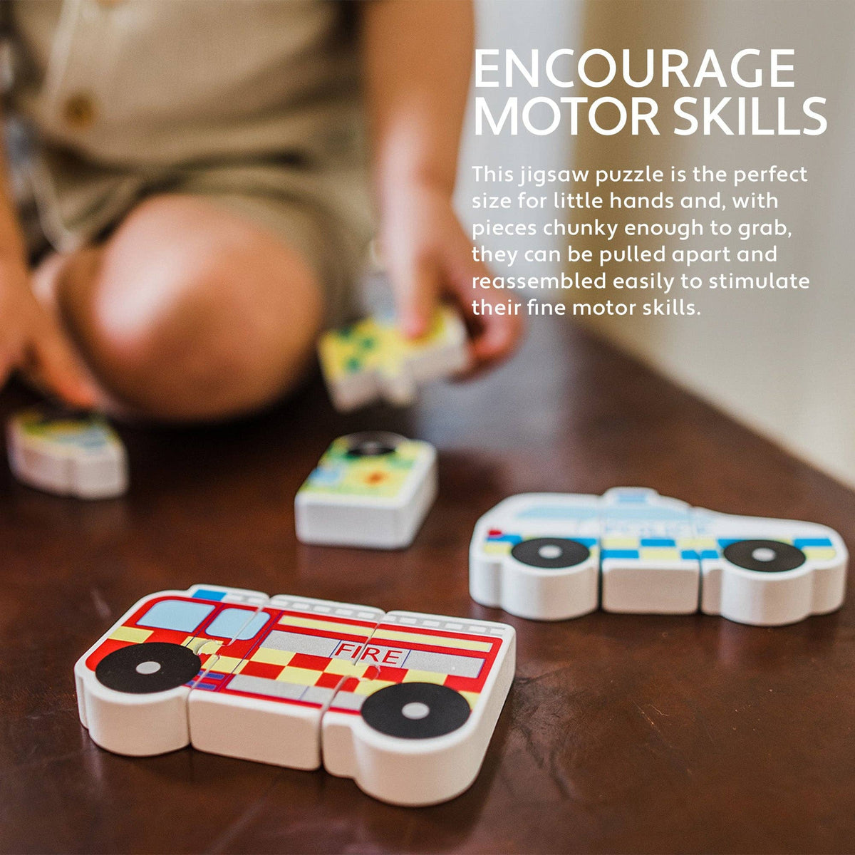 Emergency Services Wooden Mini Puzzles