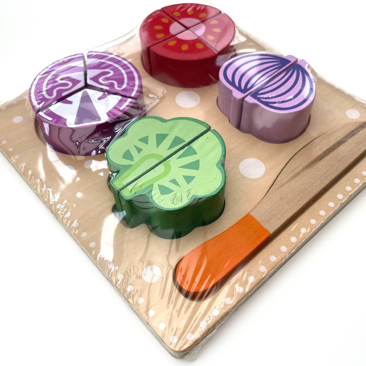 Wooden Fruit & Vegetable Puzzle Play Set