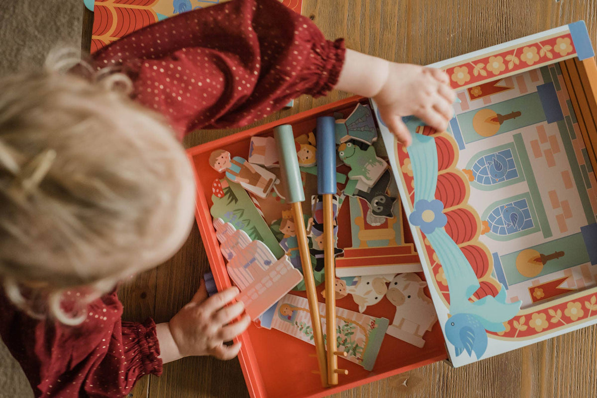 The Little Bluebird Wooden Tabletop Theatre