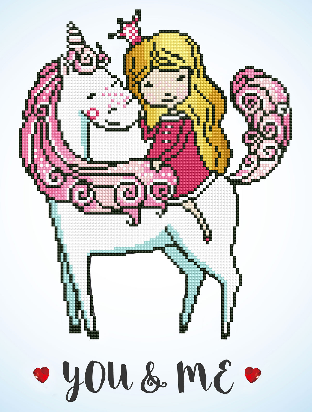 Diamond Dotz Diamond Painting Kit: 'You & Me'  Intermediate Level 30cm x 40cm