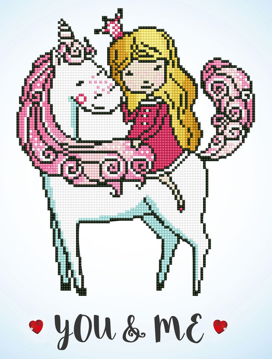 Diamond Dotz Diamond Painting Kit: 'You & Me'  Intermediate Level 30cm x 40cm