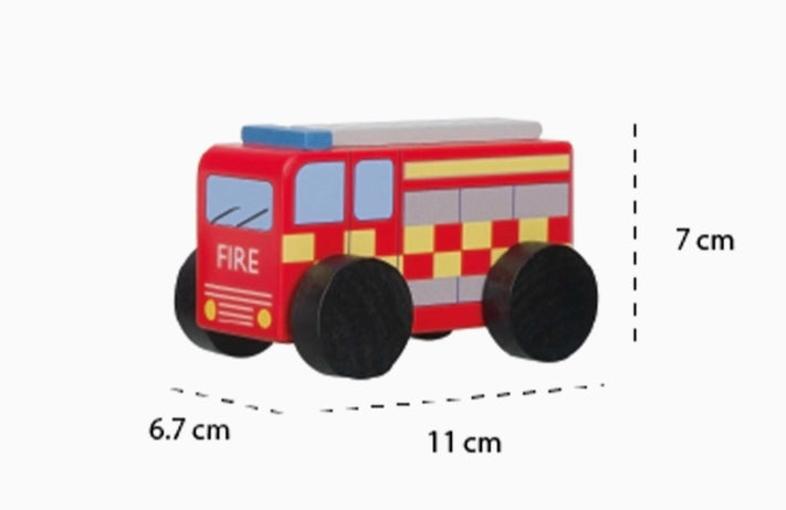 Chunky Wooden Fire Engine