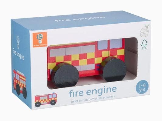Chunky Wooden Fire Engine