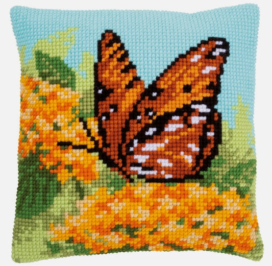 Vervaco Cross Stitch Kit: Cushion: Beauty of Nature - Butterfly 40 x 40cm