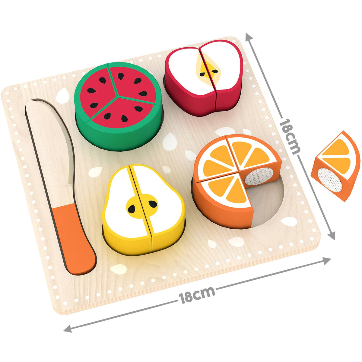 Wooden Fruit & Vegetable Puzzle Play Set